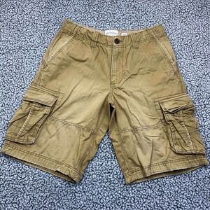 Aeropostale‎ Cargo Shorts Men 31 Brown Pockets Faded Adult Outdoor